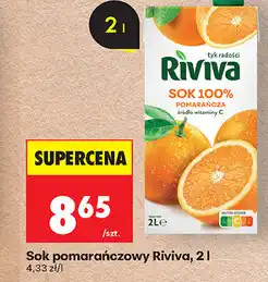 Biedronka Sok pomarańczowy Riviva oferta