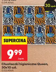 Biedronka Chusteczki higieniczne Queen, 30x10 szt oferta