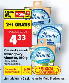Biedronka Puszysty serek twarogowy oferta