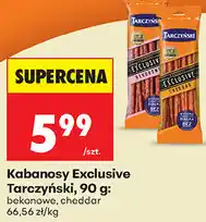 Biedronka Kabanosy Exclusive Tarczyński, 90 g: bekonowe, cheddar oferta