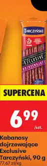 Biedronka Kabanosy dojrzewające Exclusive Tarczyński oferta