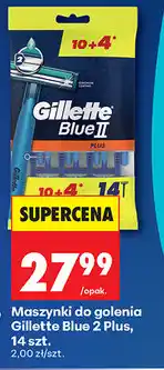 Biedronka Maszynki do golenia Gillette Blue 2 Plus, 14 szt oferta