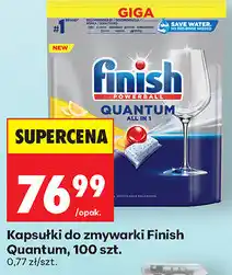 Biedronka Kapsułki do zmywarki Finish Quantum, 100 szt oferta