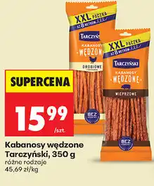 Biedronka Kabanosy wędzone Tarczyński, 350 g: różne rodzaje oferta