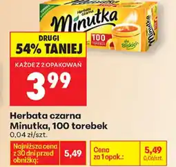 Biedronka Minutka Herbata czarna oferta