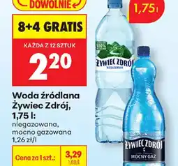 Biedronka Woda źródlana Zywiec Zdrój oferta