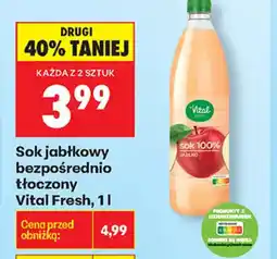 Biedronka Vital Fresh sok jabłkowy oferta