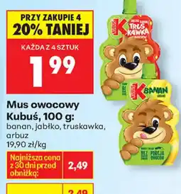 Biedronka Kubuś Mus owocowy oferta