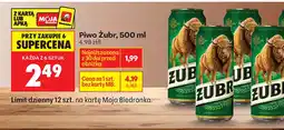 Biedronka Piwo Zubr oferta