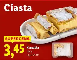 Lidl Ciasto karpatka oferta