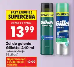 Biedronka Gillette Zel do golenia oferta