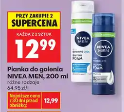 Biedronka NIVEA MEN Pianka do golenia oferta