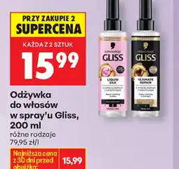 Biedronka Gliss odżywka do włosów oferta