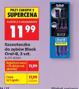 Biedronka Oral-B szczoteczka do zębów Black oferta