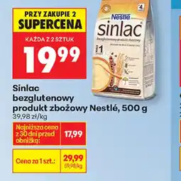 Biedronka Nestlé Sinlac bezglutenowy oferta