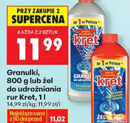 Biedronka Kret granulki / żel do rur oferta
