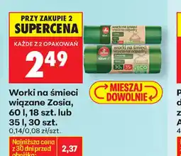 Biedronka Worki na śmieci wiązane Zosia oferta