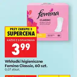 Biedronka Wkładki higieniczne Femina Classic oferta