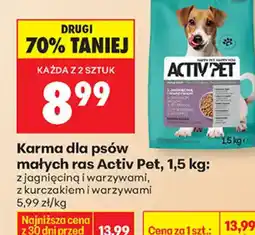 Biedronka Activ Pet Karma dla psów małych ras oferta