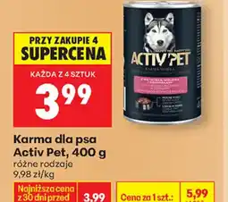 Biedronka Activ Pet Karma dla psa oferta