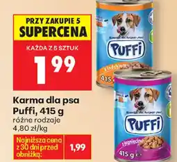 Biedronka Karma dla psa Puffi oferta