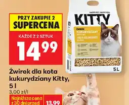 Biedronka Kitty żwirek dla kota kukurydziany oferta