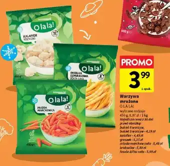 Warzywa mrożone wybrane rodzaje