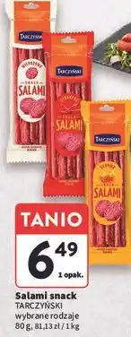 Intermarche Salami snack Tarczyński wybrane rodzaje oferta