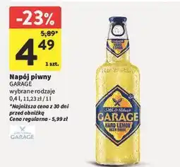 Intermarche Napój piwny Garage wybrane rodzaje oferta