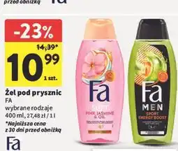 Intermarche Żel pod prysznic Fa wybrane rodzaje oferta