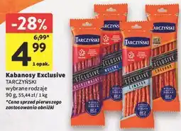 Intermarche Kabanosy Exclusive Tarczyński wybrane rodzaje oferta