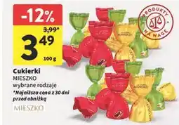 Intermarche Cukierki MIESZKO wybrane rodzaje oferta