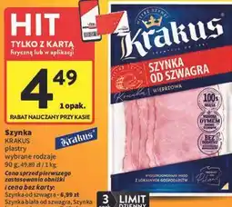 Intermarche Szynka Krakus plastry wybrane rodzaje oferta