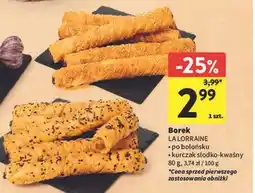 Intermarche Borek LA LORRAINE po bolońsku/kurczak słodko-kwaśny oferta