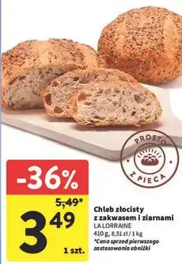 Intermarche Chleb złocisty z zakwasem i ziarnami LA LORRAINE oferta