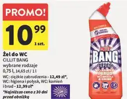 Intermarche Żel do WC CILLIT BANG wybrane rodzaje oferta