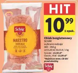 Intermarche Chleb bezglutenowy SCHÄR wybrane rodzaje oferta