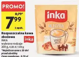 Intermarche Rozpuszczalna kawa zbożowa INKA wybrane rodzaje oferta