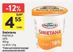Intermarche Śmietana Piątnica 18% oferta