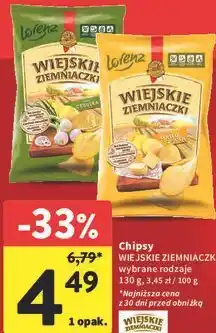 Intermarche Chipsy Wiejskie Ziemniaczki wybrane rodzaje oferta