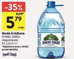 Intermarche Woda źródlana Żywiec Zdrój niegazowany oferta