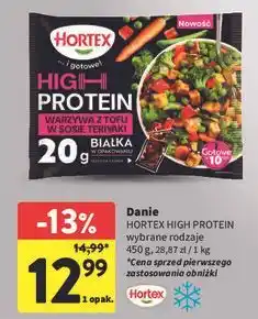 Intermarche Danie HORTEX HIGH PROTEIN wybrane rodzaje oferta