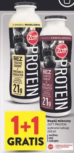 Intermarche Napój mleczny ZOTT PROTEIN wybrane rodzaje oferta