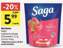 Intermarche Herbata SAGA wybrane rodzaje oferta