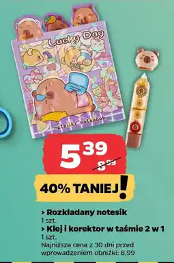 Netto Rozkładany notesik / Klej i korektor w taśmie 2w1 oferta