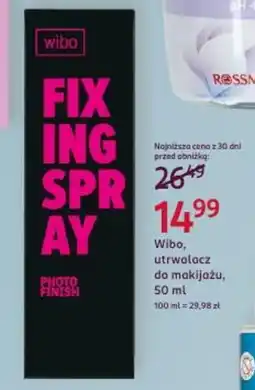 Rossmann Wibo, utrwalacz do makijażu oferta