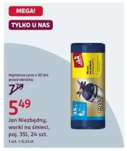 Rossmann Jan Niezbędny, worki na śmieci, poj. 35 l oferta