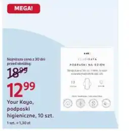 Rossmann Your Kaya, podpaski higieniczne oferta