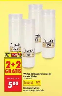 Biedronka Wkład zalewany do zniczy Lumia, 470 g oferta