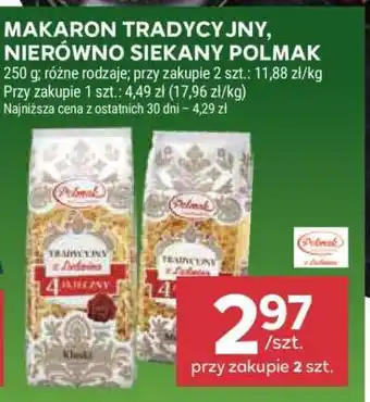Makaron tradycyjny, nierówno siekany Polmak